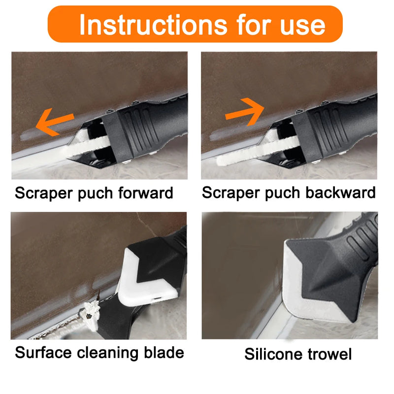 5 In 1 Silicone Scraper kit