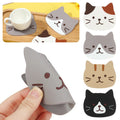 Cartoon Cat Silicone Coasters